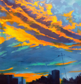 Œuvre contemporaine nommée « "Sunset novembre" », Réalisée par CHEN XI