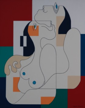 Œuvre contemporaine nommée « La Sérénité », Réalisée par HILDEGARDE HANDSAEME