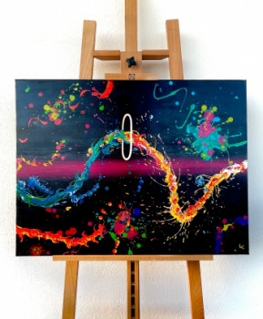Œuvre contemporaine nommée « Flow », Réalisée par LUCIE COEURET
