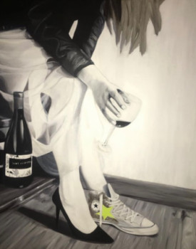 Œuvre contemporaine nommée « Lisa », Réalisée par CELINE A.