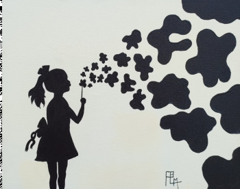 Œuvre contemporaine nommée « Art thérapie », Réalisée par PLM
