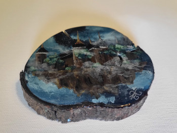 Œuvre contemporaine nommée « Château 2 », Réalisée par AUTRE REGARD