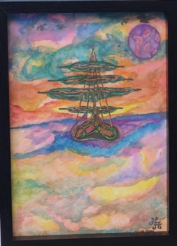 Œuvre contemporaine nommée « Navigation féerique », Réalisée par ARTISTE.AA