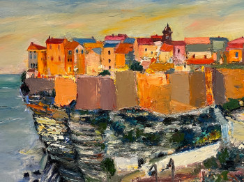 Œuvre contemporaine nommée « Bonifacio côté mer », Réalisée par J.LYNE