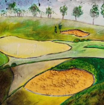 Œuvre contemporaine nommée « Golf 2 », Réalisée par JULIEN ABSTRAIT