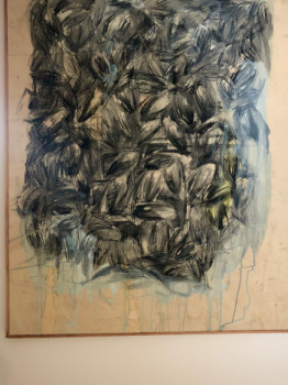 Œuvre contemporaine nommée « Panneau végétal gris », Réalisée par YANN FAURE