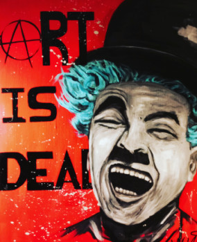 Œuvre contemporaine nommée « Art is dead », Réalisée par CAHAJ