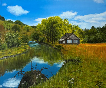 Œuvre contemporaine nommée « À fleur de la fleuve », Réalisée par RITA