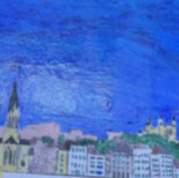 Œuvre contemporaine nommée « Quais de Saône (Lyon) », Réalisée par POONGRAPHY