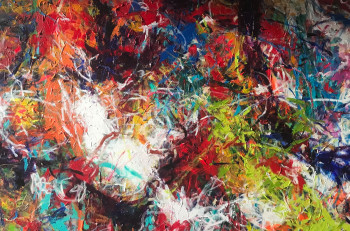 Œuvre contemporaine nommée « Le hasard c’est la mort, le chaos c’est la mort. Tout est fortement structuré », Réalisée par RAYNALD LETERTRE
