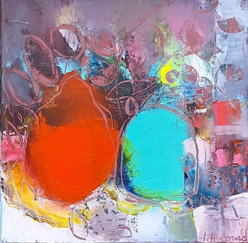 Œuvre contemporaine nommée « Huile sur toile du 14 mars 2024 », Réalisée par LILI SORUS