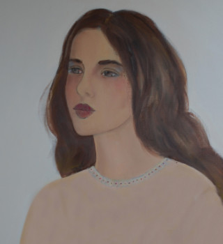 Œuvre contemporaine nommée « Portrait de Nyme, oeuvre vendue », Réalisée par ANNE ROUSSEAU