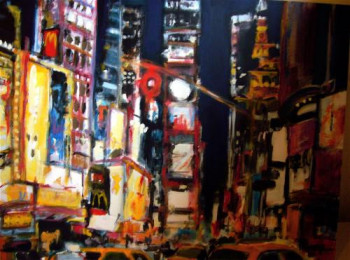 Œuvre contemporaine nommée « Time out at Time Square », Réalisée par CHRISTIAN MENARD