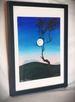 Œuvre contemporaine nommée « Mooncatcher », Réalisée par LYDIE COURBIER