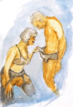 Œuvre contemporaine nommée « Gemeinsame Tiefblicke », Réalisée par HORST LUDWIG "ALKUHL"