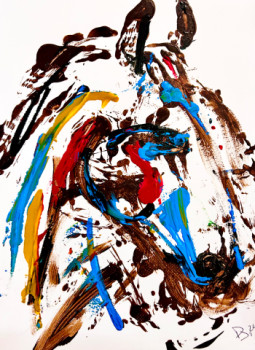 Œuvre contemporaine nommée « Cheval », Réalisée par ARTDANAUX
