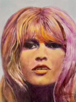 Œuvre contemporaine nommée « LA BLONDE QUE VOILA », Réalisée par JACQUES TAFFOREAU