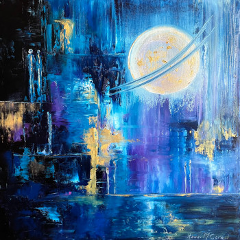 Œuvre contemporaine nommée « PAYS IMAGINAIRE », Réalisée par HANA.M