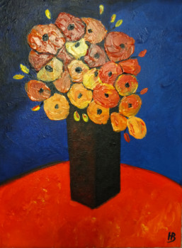 Œuvre contemporaine nommée « Fleurs 7 », Réalisée par HUBERT BRIDOUX