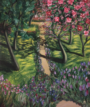 Œuvre contemporaine nommée « Ballade à Giverny », Réalisée par HUBERT BRIDOUX