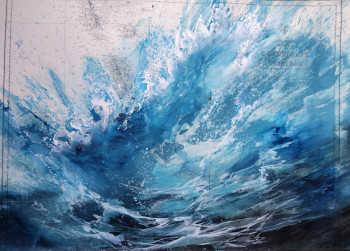 Œuvre contemporaine nommée « La couleur de l'eau », Réalisée par ROSE