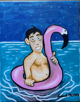 Œuvre contemporaine nommée « La baignade de mr Krab », Réalisée par FRANCK THOMAS