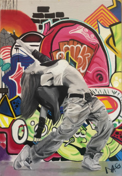 Œuvre contemporaine nommée « Never stop to dance », Réalisée par MAGALIE ORFILA
