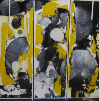 Œuvre contemporaine nommée « Paysage électromagnétique III », Réalisée par FERNANDEZ