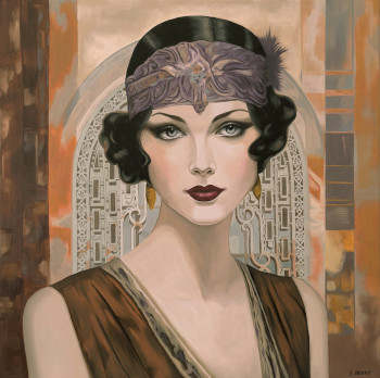 Œuvre contemporaine nommée « Mademoiselle Gray », Réalisée par ELISABETH MIONE