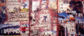 Œuvre contemporaine nommée « 11 septembre », Réalisée par MARIA TERESA STANCHINA