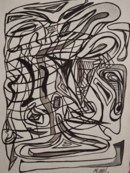 Œuvre contemporaine nommée « Âme du Monde, 1 », Réalisée par MIREILLE DELGENèS