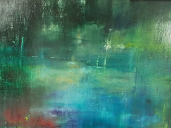 Œuvre contemporaine nommée « L’etang 2 », Réalisée par BONVARLET