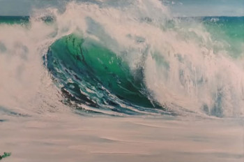 Œuvre contemporaine nommée « Déferlante 6 », Réalisée par SAKO