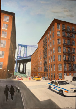 Œuvre contemporaine nommée « Brooklyn Bridge 2 », Réalisée par MICHEL CROZE