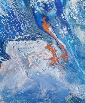 Œuvre contemporaine nommée « Tumultes dans l'Arctique », Réalisée par EEEGO