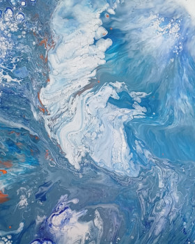 Œuvre contemporaine nommée « Tumultes sur l'Arctique », Réalisée par EEEGO
