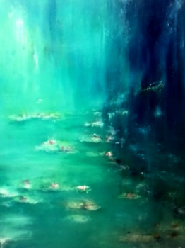Œuvre contemporaine nommée « Nympheas 2 », Réalisée par BONVARLET