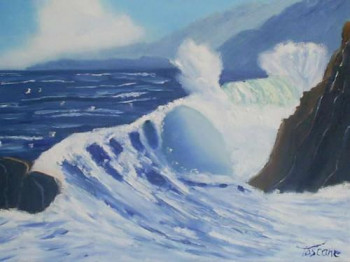 Œuvre contemporaine nommée « la vague », Réalisée par PATRICIA DURAND