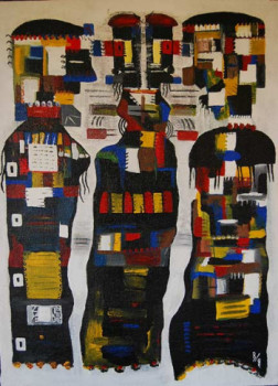 Œuvre contemporaine nommée « colourful », Réalisée par BRIGITTE TISON
