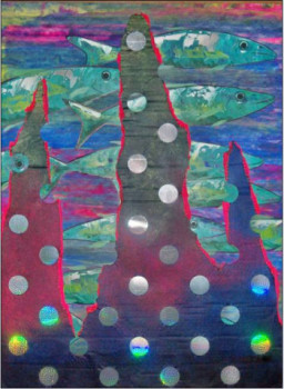 Œuvre contemporaine nommée « ***Fuite des Pensées*** », Réalisée par S.LOHMANN - SYLOH
