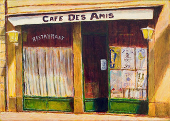 Œuvre contemporaine nommée « Café des Amis 2 », Réalisée par PETER HOBDEN