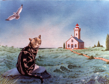 Œuvre contemporaine nommée « La pointe des poulains », Réalisée par BERNARD VERCRUYCE