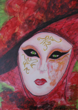 Œuvre contemporaine nommée « Les yeux verts oeuvre d'Ania », Réalisée par ANIA