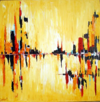 Œuvre contemporaine nommée « figuratif/abstrait J3 », Réalisée par FRANCIS JALIBERT