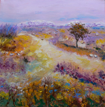 Œuvre contemporaine nommée « Chemin ensoleillé », Réalisée par RAOUL RIBOT