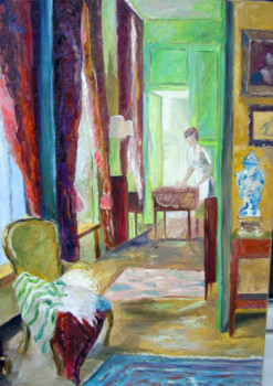 Œuvre contemporaine nommée « un matin », Réalisée par HUGHES DE LA TAILLE