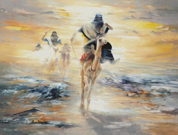 Œuvre contemporaine nommée « Sahara », Réalisée par JEAN-PIERRE MONANGE