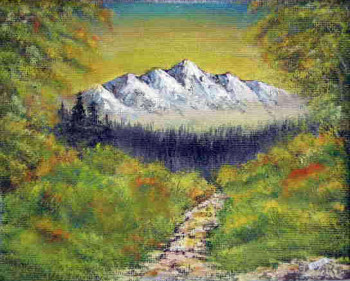 Œuvre contemporaine nommée « montagne JONE », Réalisée par EDWARD