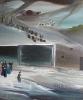 Œuvre contemporaine nommée « racine », Réalisée par NADINE SANTAMARIA
