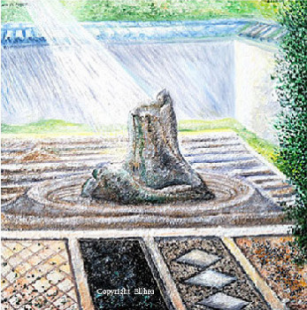Œuvre contemporaine nommée « La pierre de sagesse », Réalisée par ELLHëA